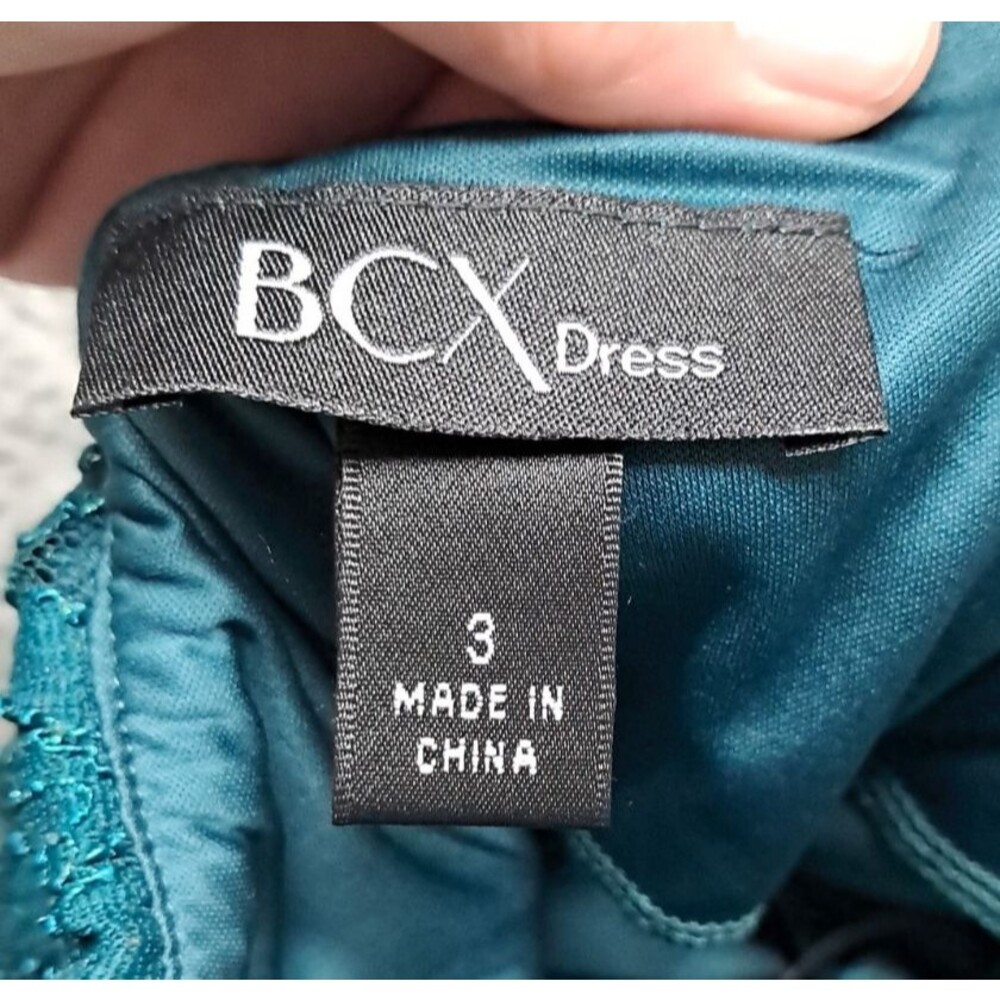 New Bcx Womens Sz 3  One Shoulder Short Dress Mini Form Fitting Dance Prom - Picture 6 of 14